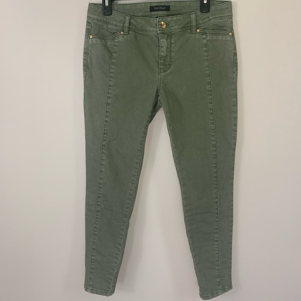 White House Black Market Skimmer Jeans Green